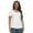 White, variant on - Women's Slub Jersey V-Neck Tunic - Lightweight Casual Top, Cotton Modal Blend (Pink Salt, Medium)