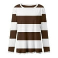 thumbnail image 7 of YunPes Girls Striped T Shirts Long Sleeve Cotton Blend Crewneck Tee Toddler Fall Winter Trendy Casual Compy Preppy Tops, 7 of 7