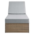 thumbnail image 6 of Modway Convene Outdoor Synthetic Rattan Chaise Lounge Chair in Cappuccino/Gray, 6 of 10