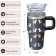 thumbnail image 3 of 20OZ Unicorn Insulated Tumbler with Handle and Straw Double Wall Stainless Steel Cup Coffee Mug for Daily Use Perfect Gifts for Women Mom Friends for Birthday Christmas Thanksgiving, 3 of 6
