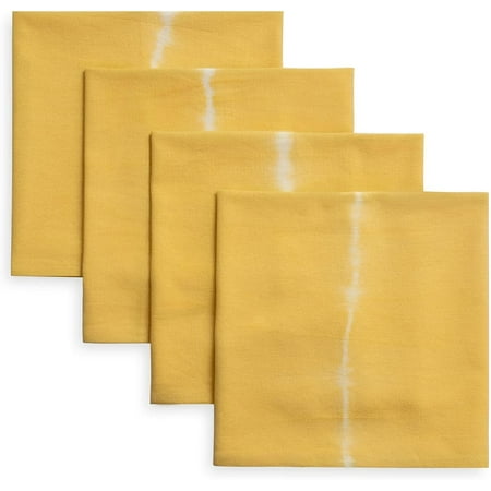 

Reusable Napkins for Farmhouse Decor 20 X 20 Cloth Napkins Set of 4 - Dinner Napkins Cloth for Dining Table 100% Cotton Napkins Cloth Washable (Indie Mango Yellow)