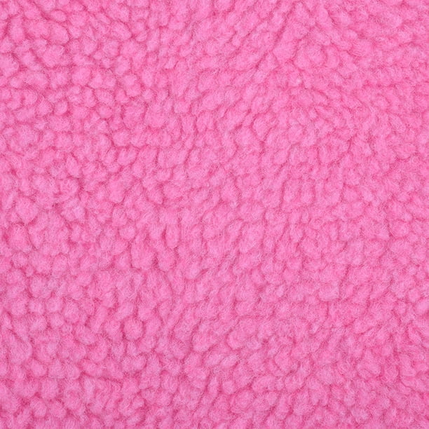 XmhyTop-A 1 yarda de tela sintética de lana sintética para coser, textura suave para manualidades, decoración del hogar, proyectos de ropa, color rosa