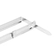 thumbnail image 2 of EeaseCA 100Pcs Bookbinding Clips Practical Bookbinding Clips Strips 8cm Plastic Bookbinding Clips (Silver), 2 of 9