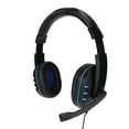 thumbnail image 2 of Auriculares para juegos estéreo de 3,5 mm con cancelación de ruido, control de volumen y silenciador, con cable y micrófono para PC, portátil y teléfono móvil, 2 of 12