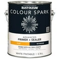 thumbnail image 1 of Rust-Oleum Colour Spark™ Paint + Primer, Primer Flat, White 3.78 L, 1 of 2