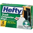 thumbnail image 1 of Hefty E21218 5 Count Trash Compactor Bags, 1 of 2