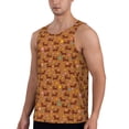 thumbnail image 2 of Gaeub Dachshund And Ball Men's Athletic Tank Top, Workout Sleeveless Shirts, Running Tank Tops for Gym, Running, Training - 4X-Large, 2 of 9