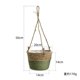 thumbnail image 1 of Zhuge maceta tejida con césped, canasta de flores tejida para el hogar, maceta colgante de hiedra verde para plantar, maceta colgante verde, 1 of 5