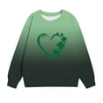 thumbnail image 2 of ibuvkizy Boys Girls St. Patrick's Day Sweatshirt,Children's Shirt Long Sleeved Pattern T-shirt Printed Round Neck Top Suitable for Boys and Girls Hoodless Sweatshirts Black,9-10 Years, 2 of 5