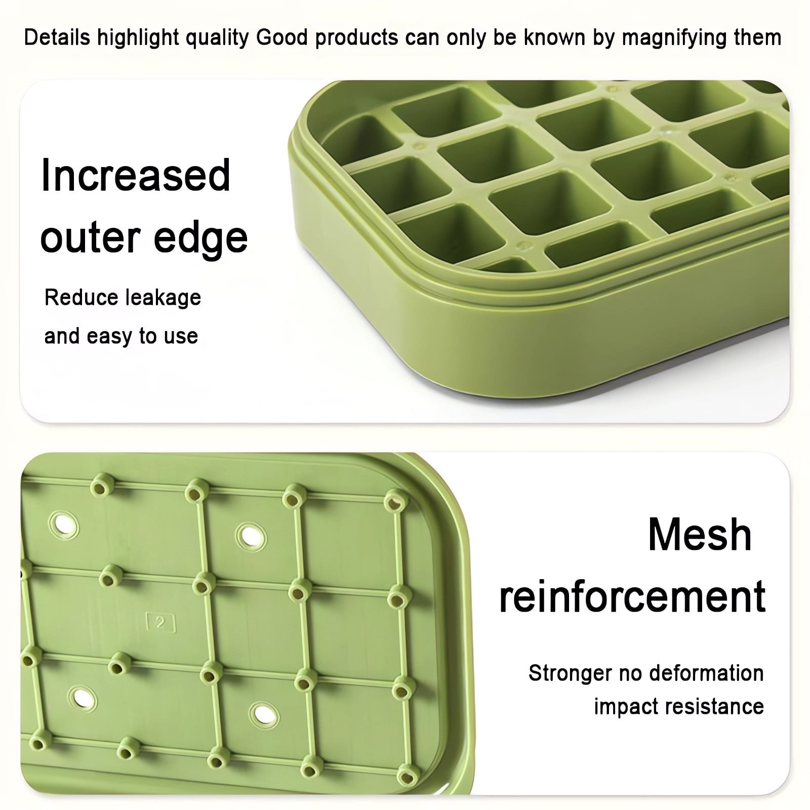 Push Ice Tray With Lid Ice Tray Ice Maker, Easy Release Ice Mold Freezer Ice Tray With Storage Bin Scoop, Large Capacity Ice Container Food Grade Ice Tray Ice Maker