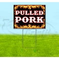 thumbnail image 1 of Pulled Pork (18" x 24") Yard Sign, Includes Metal Step Stake, 1 of 6