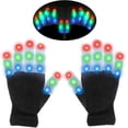 thumbnail image 1 of Guantes LED, guantes luminosos para niños, guantes luminosos de 6 modos para fiestas, bailes, festivales, Navidad, noche de hogueras, obsequios, regalos de fiesta de cumpleaños infantiles, correr,, 1 of 7