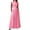 Pink, variant on ZenCart Women's Summer Sleeveless Long Dress Mock Neck Waist Hollow-Out Maxi Dress A Line Pleated Cocktail Party Dress