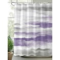 thumbnail image 2 of Purple Gray White Shower Curtain Set, Waterproof Shower Curtains for Bathroom, Retro Country Abstract Mottled Texture Washable Fabric Cloth Bath Curtain for Bathtub Decoration with Hooks 60x72 Inches, 2 of 6