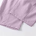 thumbnail image 4 of FRSASU Girls Loose Fit Wide Leg Pants Casual Baggy Trousers with Pockets Lightweight Summer Sweatpants for Kids Purple, 4 of 9