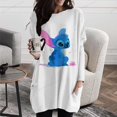 thumbnail image 1 of Autumn Women's T-Shirt Casual Holiday Weekend T-Shirt Long Sleeve Disney Stitch Print Crew Neck Basic Pocket T-Shirt Pullover6XL Gao Jinjia LED, 1 of 2