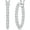 0.9CT - Streamer, variant on JIUZUAN 0.9CT Silver Moissanite Inside-Out Medium Hoop Earrings Sparkle Gifts