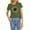 01-Army Green, variant on Women's T-Shirts Loose Fitting Round Neck Oversized mit Print Print Airoft Cute Light Short Sleeve Oversized Graphic Tees for Women White Size XL
