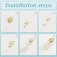 thumbnail image 3 of 300Pcs Brass Wire Guardian U Shape Wire Guard Loops Thread Protector Tube Findings with 0.5mm Hole for Jewelry Making Earring Bracelets Necklace DIY Craft Accessory Supplies, 3 of 8