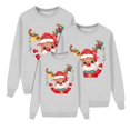 thumbnail image 4 of Gyexs Matching Christmas Shirts - Family Christmas Sweaters Funny, Festival Holiday Xmas Pullover Tops Soft Comfy Women's Fashion (Kid, Grey, 2-3 Years), 4 of 5