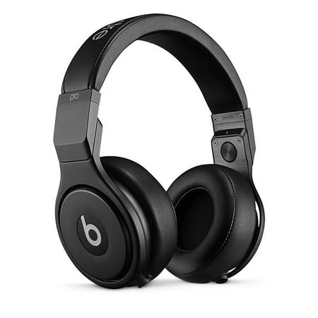 Beats PRO Headphones Over-Ear Wired with Mic, Coiled cable and 3.5mm Jack - Infinite Black (Certified