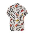thumbnail image 4 of Floenr Mens T Shirts,Summer Men's Cotton Plus Size Men's Short-sleeved Hawaiian Print Men's Shirt, 4 of 9