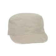 Unisex Washed Cotton Army Military Cadet Cap Adjustable Hook-and-Loop Fastener by KC Caps