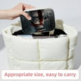 thumbnail image 6 of Christmas Snowman Retro Velvet Portable Jewelry Stand with Removable Compartment - Travel Organizer, Earring Holder, and Organizer Box - Gift, 6 of 7
