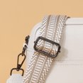thumbnail image 2 of Bolso de hombro de cuero genuino para mujer Bolso multiusos para citas diarias (blanco), 2 of 7