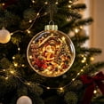 thumbnail image 5 of Barsme Glowing Christmas Story Ornament,Christmas Santa Decoration Ball With LED Light,Mini Holiday Scene Hanging Tree Decor – Warm Glow Keepsake For Mantel Window And Gift Giving, 5 of 6