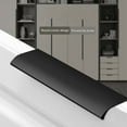 thumbnail image 4 of Black Kitchen Cabinet Door Handles Cupboard Drawer Concealed Finger Edge Pull, 4 of 9