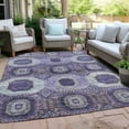 thumbnail image 4 of Dalyn Rugs Machine Washable Indoor/Outdoor Chantille Purple 9' x 12' Rug, 4 of 9