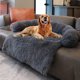 thumbnail image 2 of Removable Plush Pet Dog Bed Sofa for Large Dogs House Mat Kennel Winter Warm Cat Bed Pad Washable Dog Cushion Blanket Sofa Cover ShopWise Round, 2 of 14