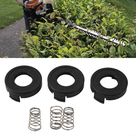 Arkzeo 3pcs Replacement String Trimmer Bump Cap Plastic Spool Cover For ST4500 Black & Decker 682378-02 Brushcutter Parts