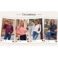 thumbnail image 6 of MOYIKO Blouses for Women Lace Tunic Tops Henley Casual Long Sleeve Shirts Trendy Clothes, 6 of 7