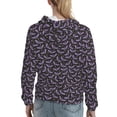 thumbnail image 7 of Haiem Bat Purple for Women's Fashion Hoodies & Sweatshirts with Kangaroo Pocket,Hooded Sweatshirt with Eye-catching Drawstrings-X-Large, 7 of 7