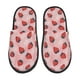 thumbnail image 1 of Fotbe Strawberries Pantuflas Peludas para Mujer con Estampado, Zapatillas de Peluche, Zapatos de Invierno para Casa, Uso Interior y Exterior-Medium, 1 of 8