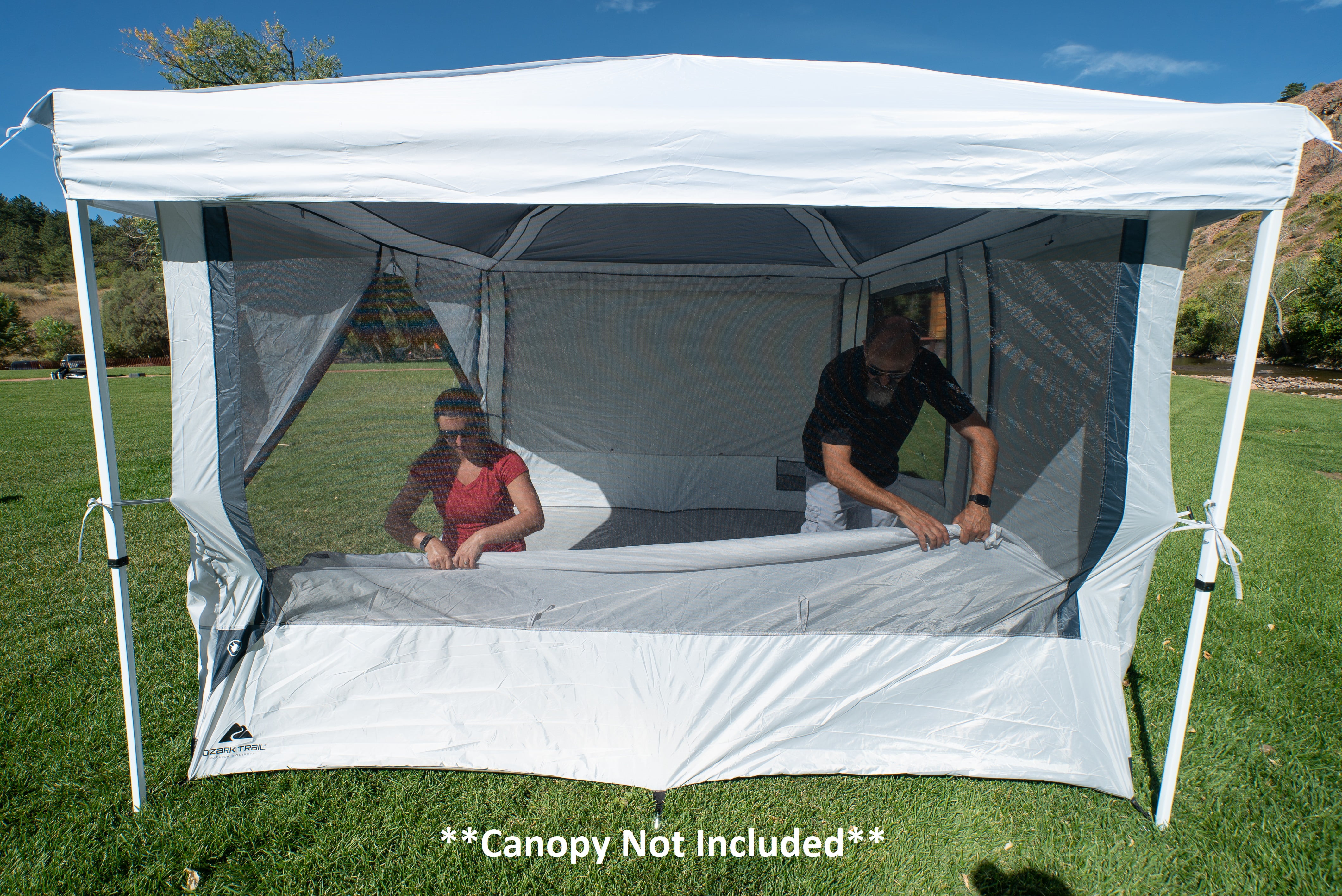verbannen Vuiligheid zwaard Ozark Trail 7-Person 2-in-1 Screen House Connect Tent with 2 Doors, Canopy  Sold Separately - Walmart.com