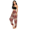 thumbnail image 5 of Previn Women's Hippie Pants Boho Yoga Soft Lightweight Harem Pant Sweat Pants High Waisted Thin Cool Comfy Gym Beach Bohemian Pants H01302 Small-Large, 5 of 5