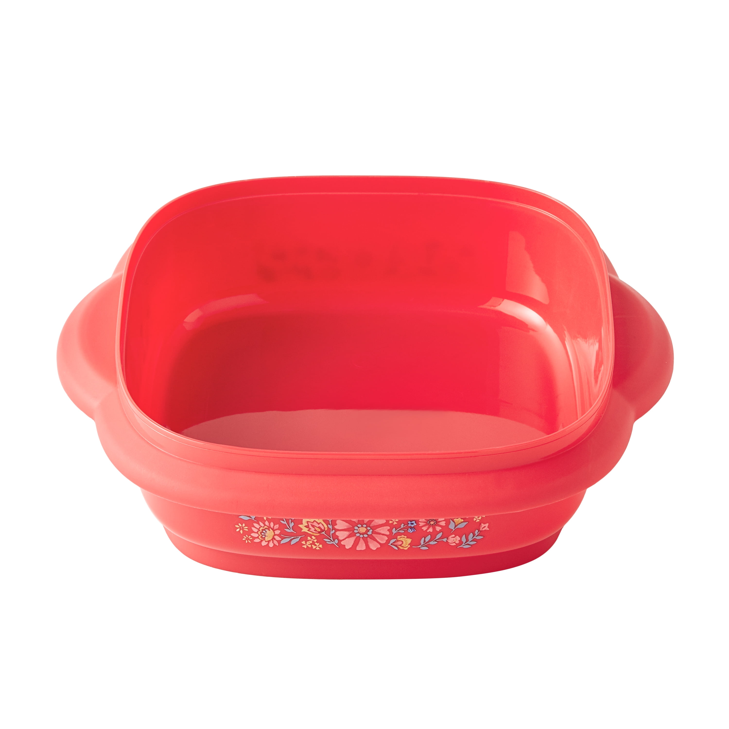 Meijer Holiday Printed Container Bowl Red 48OZ 4CT