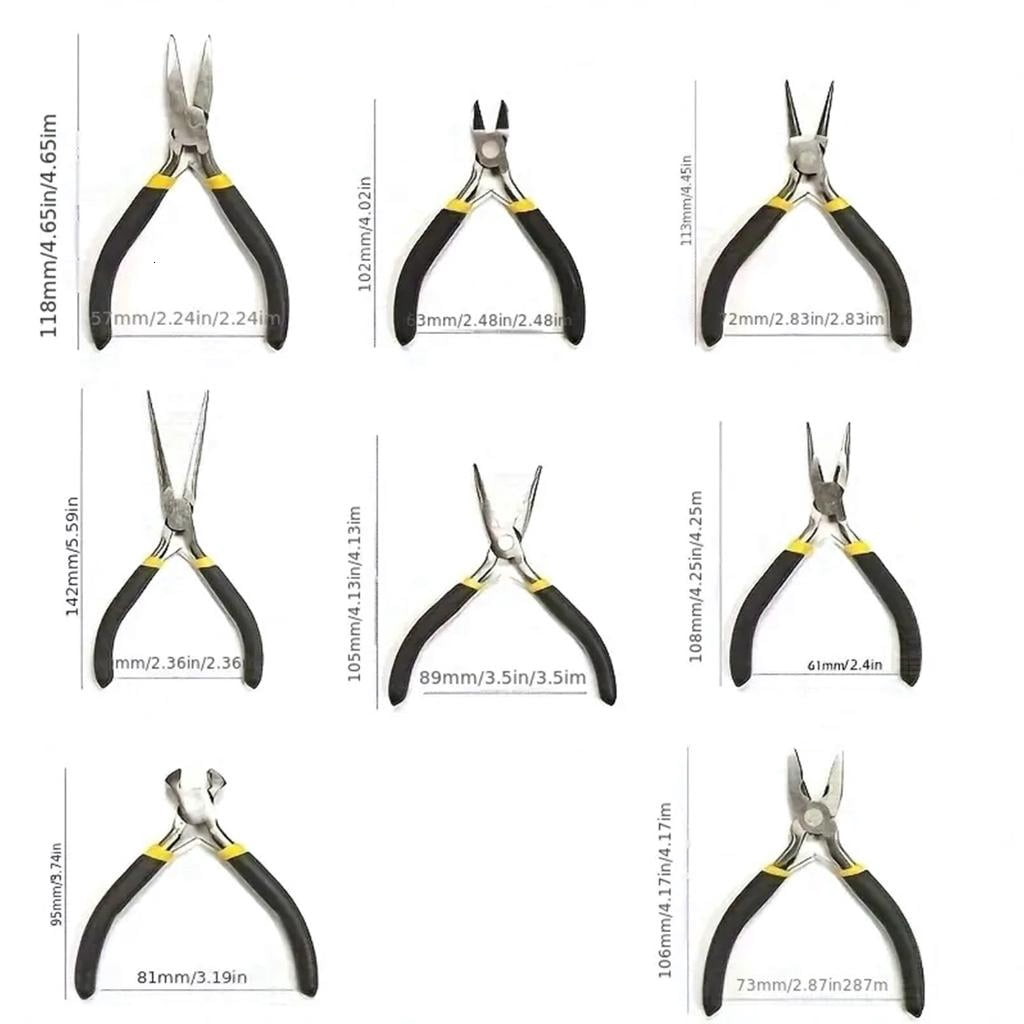 Fashionable Beading Pliers Set Portable Accessory for Crafting Customes Jewelry Making for Designs Enthusiasts