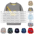 thumbnail image 4 of Ulanda Boys Cotton Sweatshirts Crewneck Long Sleeve Pullover Toddler Winter Warm Sweater Tops 2-7T (Navy, 3-4 Years), 4 of 6