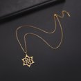 thumbnail image 2 of EUEAVAN Gold Flower of Life Pendant Stainless Steel Necklace Jewelry, 2 of 7