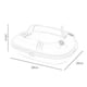 thumbnail image 5 of Caja de arena para gatos Bandeja de arena para mascotas Orinal Orinal Inodoro Portátil Semiabierto Durable Suministros para mascotas Fácil de Gris S Yinane Bandeja de arena para gatos, 5 of 8