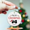 thumbnail image 2 of Dog Ornament 2025, My 1st Christmas Ornament, Custom Pet Ornament Gift, Customized Dog Lover Decor, Pet 1st Christmas Ornament Present, Personalized Name Puppy Ceramic Ornament for Mom Dad eEZy9U, 2 of 6