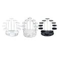 thumbnail image 1 of GUOOL 3-Tier Clear Acrylic Half Moon Tabletop Retail Display Riser with Metal Legs , as described2, as described, 1 of 9