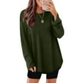 thumbnail image 2 of Long Sleeve Workout Tops for Women Fashion Solid Blouses Long Sleeve Round Neck Casual Fall Trendy Knit Top Clothing Long Sleeve Loose Fit Tops Fashion 2026, 2 of 9