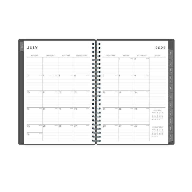2023-2024 Blue Sky Life Note It Weekly/Monthly Academic Planning Calendar with Notes, 8-1/2 x 11, Solid Oxford Blue, July 2023 to June 2024, 142182