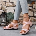 thumbnail image 5 of HTHLVMD Lightweight Outdoor Beach Sandals, Non-Slip Daily Closed Toe Sandals, 2026 Summer Orthopedic Sandal Diabetic Walking, Women's Summer Fisherman Sandals, Adjustable Ankle Strap Open-Toe, Pink 7, 5 of 7
