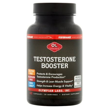 Olympian Labs Testosterone Booster Dietary Supplement, 60 count ...